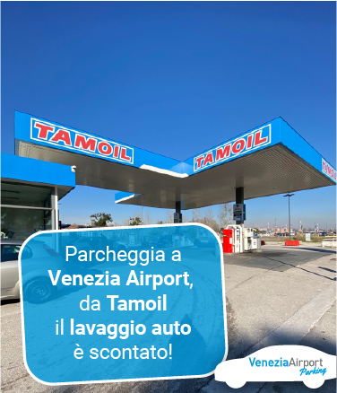 Scegli i parcheggi di Venezia Airport, ti abbiamo riservato uno sconto sul lavaggio auto!